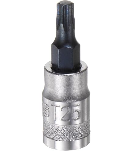 SW-Stahl T-Profil-Einsatz T25 – 1/4" Aufnahme, Mit Stirnlochbohrung, Für Schraubendreher