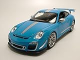 Material: Druckguss Porsche 911 991 GT3 RS 4.0 blau Modellauto 11036 Bburago 1:18
