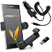 Produktbild Mobilefox KFZ Handy Lüftungshalterung 360° verstellbar inkl. Micro-USB Ladekabel SET für Sony Xperia XZ/X Compact Schwarz