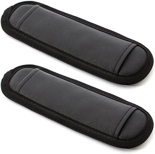 EXPad Straight Design Memory Foam Soft Shoulder Pad, Black (2 PCS)