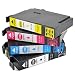 Produktbild 4x Drucker Patronen VKD für Epson PK 29 XL Expression Home XP 235 XP 245 XP247 XP342 XP345 XP 432 XP435 XP442 XP445 NEU