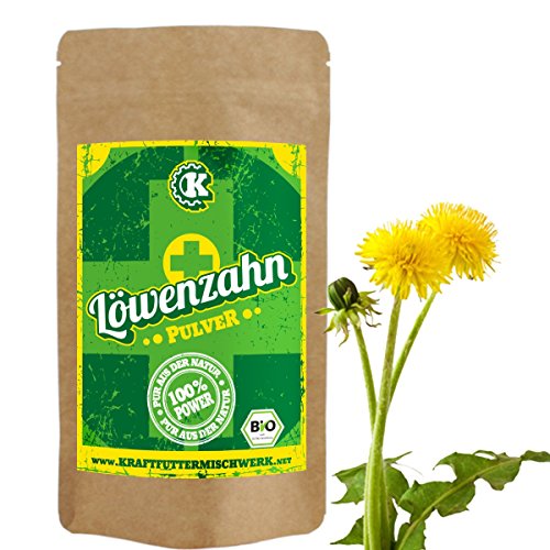 Preisvergleich Produktbild Löwenzahn Pulver (bio) - 100g - die natürliche, nährstoffreiche Komponente für Haut und Verdauung