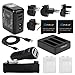 Produktbild PULUZ 13 in 1 Accessories Charger Total Combo Kit (Wall Charger Set + Batteries + Cable + Car Charger + Battery Charger + Mesh Bag) for GoPro HERO4