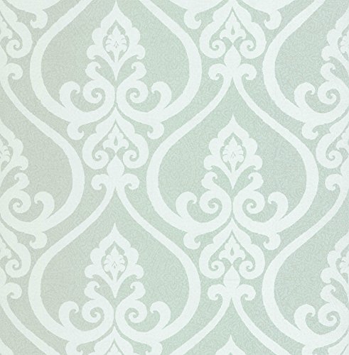 BHF dl22803 Antalia mint Nouveau Damast Tapete – (1)