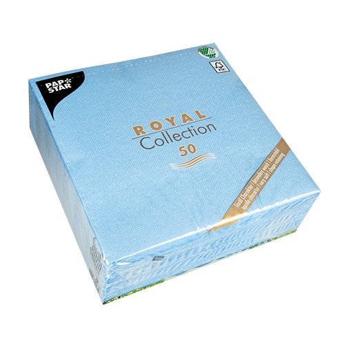PAPSTAR – SERVIETTE BLEU CLAIR 40X40 CM „X20“ – PAPSTAR – FDS-011586 - 3