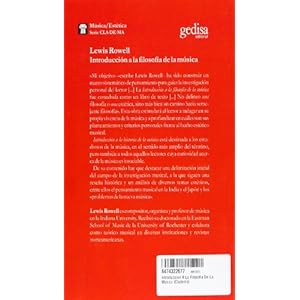 Introduccion A La Filosofia De La Musica (Cla-De-Ma)
