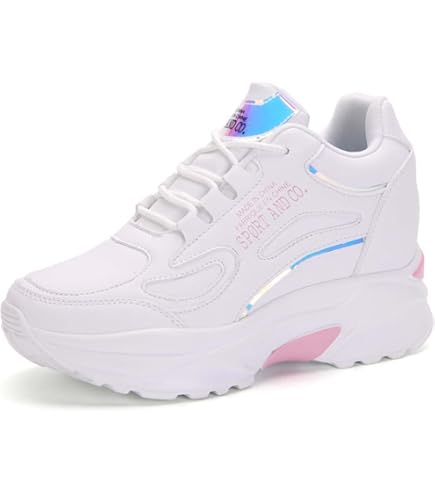 Baskets Femme En Maille Talon Compensé Souple Respirant Printemps - Gris Gris - Chaussures