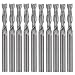 Produktbild EU_HOZLY 3.175x3.17x12mm Acryl ABS Carbide Zwei Flöte Spiral Bit Pack von 10