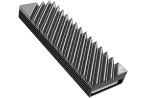 ONE ENJOY SSD M.2 2280 Disipador de Calor de Aluminio de enfriamiento con Almohadilla térmica de Silicona para PC/PS5 (Gray)