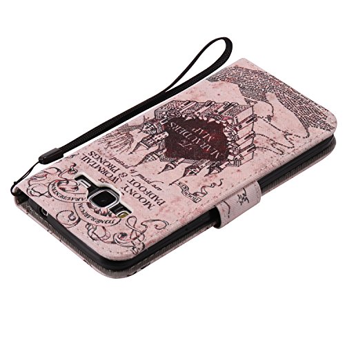 Feeltech Samsung Galaxy J3/J310 Hülle PU-Leder und Brieftasche Bunte Muster Fall mit Magnetverschluss, Hybrid-Kickstand mit Stand-Funktion, schlagen Sie schützende weiche TPU Stoßstangenabdeckung und Kreditkartenhalter für Samsung Galaxy J3/J310 Handgelenk Bügel-Buch-Art-Geldbeutel-Tasche mit 2 In 1 Berühren Sie Stift – Schloss - 7