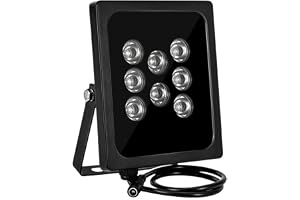 940NM Infraröd-Illuminator 60M räckvidd vattentät IP66 för CCTV | Osynligt 940 nm ljus, 60 m räckvidd, IP66 vattentät, justerbar 45/60/90° stråle, för perfekt för utomhus för