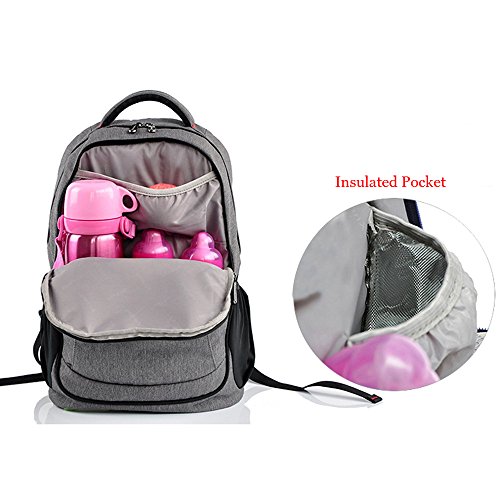 Yuhan Oxford-Wickeltasche, Windel-Rucksack, Isoliertasche, passend für Kinderwagen - 7