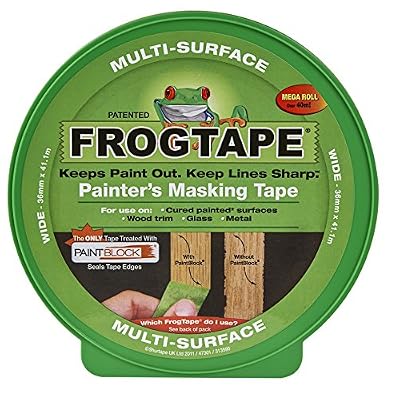 Frogtape Rouleau de ruban adhésif de masquage multisurface, 110137