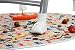 Kenley Baby Highchair Floor Splash Mat - Waterproof Under High Chair Feeding Spill Splat Mats - Messy Play Catch All Protector Cover - Happy Dino