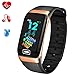 Produktbild WISHDOIT Fitness TrackerFarbdisplay Pulsmesser Intelligentes Armband Outdoor Sportarten Wasserdicht Schrittzähler Mit SchlafmonitorKinder,Männer Frauen Smartwatch Kalorienzähler Sportuhr Sport Armband
