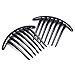 Gleader 2pcs Hair Comb Pin Accessories Plastic Women Lady Fashion Black