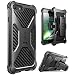Produktbild iPhone 8 Hülle, i-Blason [Transformer] Outdoor Schutzhülle Dual Layer Handyhülle Ganzkörper Schale Case mit Gürtelclip und Ständer Kompatibel mit Apple iPhone 7 / iPhone 8 (Schwarz)