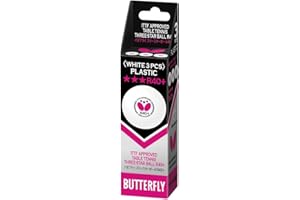 Butterfly 3 Star R40+ Pelotas de Tenis de Mesa | Pelotas de Tenis de Mesa Blancas Profesionales de Primera Calidad (Paquete d
