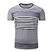 Produktbild T Shirt Herren, HUIHUI Coole O-Ausschnitt Kurzarm Sweatshirt Slim Fit Basic uv Polo-Shirt Mode Sport Oberteile Oversize Bench Tops Solid Casual Sommer Freizeit Hemd Poloshirt (XXL, Blau)