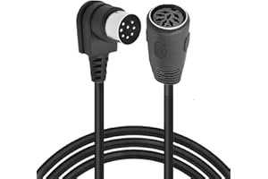 HUHANGGod Cavo di prolunga DIN a 8 pin, MIDI a 8 pin maschio da 90 gradi a femmina, cavo audio per altoparlante con spina DIN a 8 pin, per Bang Olufsen PowerLink MK2 (3 metri)