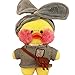 Price comparison product image T-Hermes Plush Figure Toys Duck Stuffed Animal Cafe Mimi The Internet Star Mini Yellow Duck Pink Cheek (Grey 2)