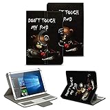 GUT DURCHDACHTER AUFBAU: Ihr Tablet wird in diesem Case sicher vor Stößen geschützt. Durch die hohe Stabilität der verstärkten Wände dieser Schutzhülle schützen Sie Ihr Tablet vor Erschütterungen und Verschmutzungen während des Transportes und zwei eingearbeitete Kartenfächer runden die Funktionalität ab