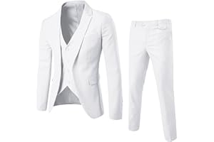 GENERIC Herren Anzug Slim Fit 3 Teilig Anzüge Herrenanzug Sakko für Hochzeit Business