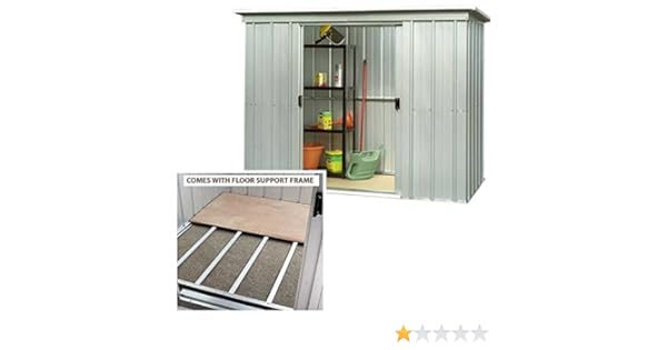 Yardmaster Pz 10 X 4 Metal Garden Shed With Steel Floor Support