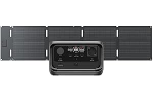 EcoFlow Staion électrique Portable River 3 Plus avec Panneau Solaire 60 W, Batterie LFP 286 Wh, Sortie 1200 W, autonomie 16 Heures pour appareils <100 W, générateur Solaire pour extérieur, Camping,