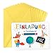 Produktbild Einladungskarten zur Einschulung für 8 Personen, Einschulungsparty, Einaldung, Junge oder Mädchen, ABC, Tieren und Figuren, Schule, retro, vintage,