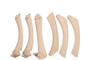 BGYZD Maniglia interna per auto Pannello porta interno Tirare la copertura del rivestimento Beige Nero sinistro destro Adatto per BMW serie 3 E90 E91 316 318320325328-Beige