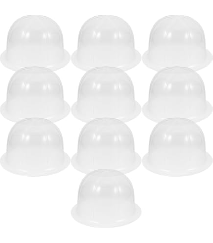 20 Supports Forme Chapeau Transparents - Présentoir Casquettes Et Bonnets Réglable