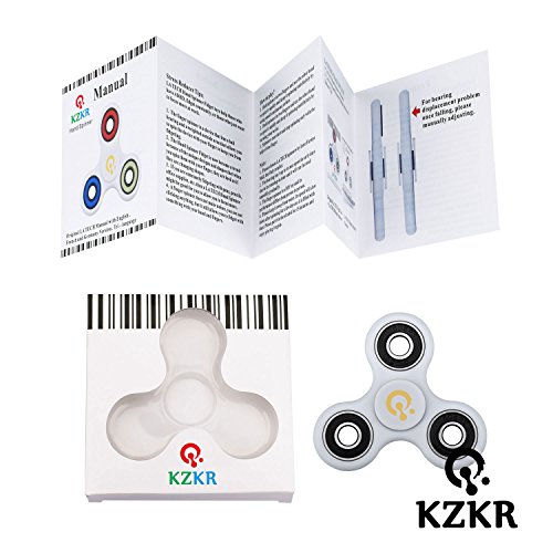 Hand Spinner KZKR Fidget Toys Finger Spielzeug für Kinder und Erwachsene Spielzeug transparent weiß Leuchtend FBA - 5