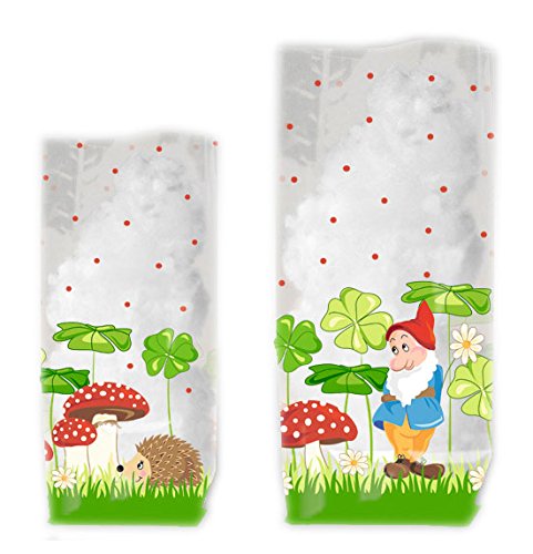 Ursus 5820000 - Geschenk - Bodenbeutel Glückspilze, circa 14.5 x 23.5 cm, 10 Stück