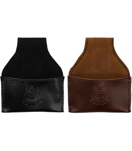 Porte-Craie De Billard Portable En PU Noir - Sac Accessoire Pratique Pour Snooker Et Billard Avec Crochet Ceinture