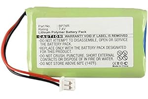 subtel, Batterie pour Collier pour Animaux Compatible avec Dogtra Receiver AE562438P6H, 2500T, 2500B (7.4V, 460mAh)