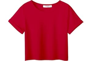 Arshiner Filles T-Shirts Manches Courtes Batik Enfants été Shirts Tops Sport Décontracté Mode Basic Tshirt pour Fille 5-14 Ans