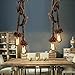 Produktbild LOVE 2 Licht DIY Art Hanf Seil leichte kreative Hanf Seil Kronleuchter 300cm langen senden 2 Lampe