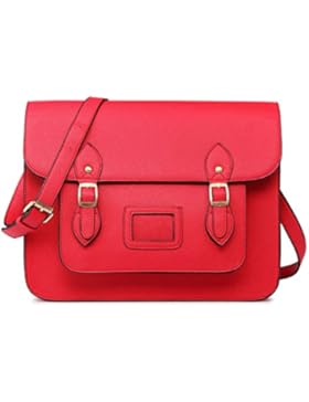 Miss Lulu Umhängetasche, Vintage-Look, Kunstleder