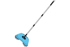 Duroecsain Handkehrmaschine mit Schub, Teppichkehrer, nicht elektrisch, Bodenreinigungswerkzeug, Kehrmaschine mit verstellbarem Griff zum Reinigen von Tierhaaren