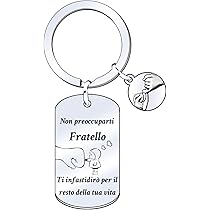 Portachiavi Uomo Donna Ragazzo Regalo Compleanno Acciaio Made In Italy Laser - Idee Preziose Vendita Online di Orologi - Gioielli - Articoli da Regalo