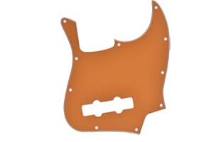 Dopro Jazz Bass J Bass Pickguard für USA/Mexican 4 String FD Jazz Bass orange 3-lagig
