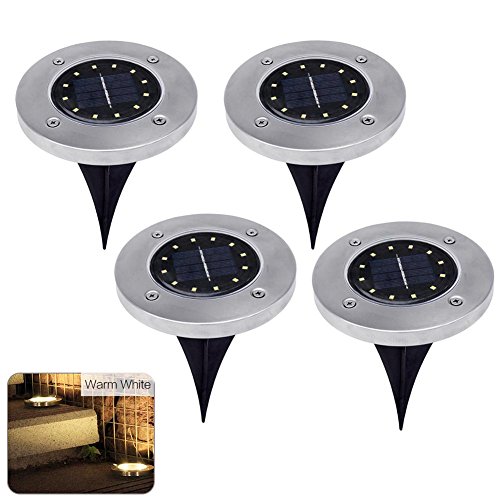 Preisvergleich Produktbild Fiveschoice 12 LED Solarbetriebene Bodenleuchte für den Außenbereich Wegweg Gartendekoration