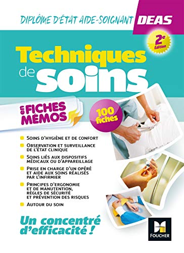 Télécharger Techniques de soins en fiches mémos - Diplôme d'état Aide-soignant- DEAS - PDF Ebook En Ligne