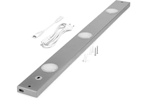 NCC-LICHT Spot LED encastrable Peppa Sensor - 90 cm - Titane - 10 W - Blanc chaud - 3000 K