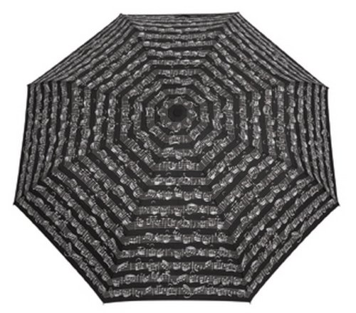 Preisvergleich Produktbild Taschenschirm Notenzeilen