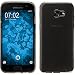 Produktbild PhoneNatic Case für Samsung Galaxy A3 2017 Hülle Silikon grau transparent + 2 Schutzfolien