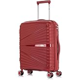 1990s Large Expandable Suitcase Polypropylene 75 cm for 25 kg (117L)| Semi-Rigid Expandable Suitcase with 4 Swivel Wheels and