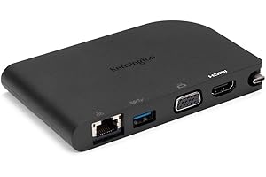 Kensington SD1500 USB-C Mobile Dockingstation - 4K Video - für Windows, Mac und Chrome, ideal fürs Home Office; K33969WW