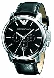 Emporio Armani Herren-Armbanduhr XL Analog Quarz Leder AR0431